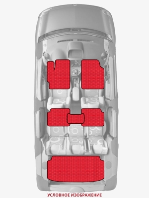 ЭВА коврики «Queen Lux» комплект для Toyota Vitz